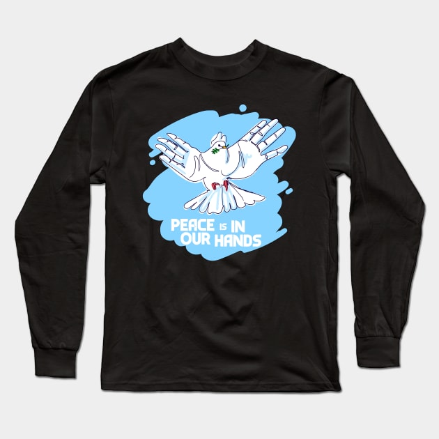 international day of peace hand drawn style Long Sleeve T-Shirt by bakry